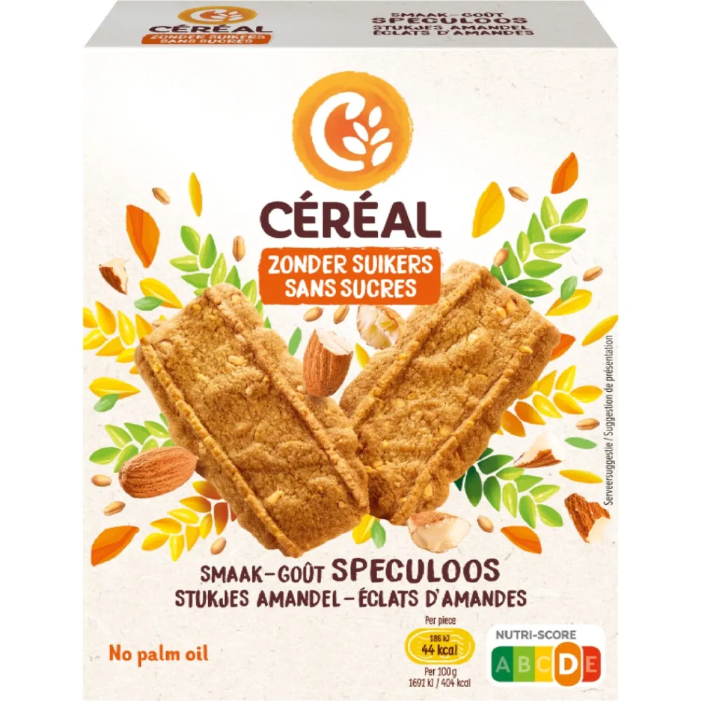 4x Speculoos met Stukjes Amandel 110 gr^Céréal Online