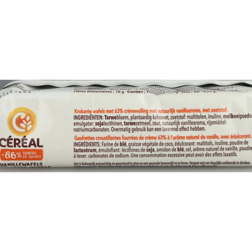 Koek<Céréal 3x Vanillewafels 90 gr