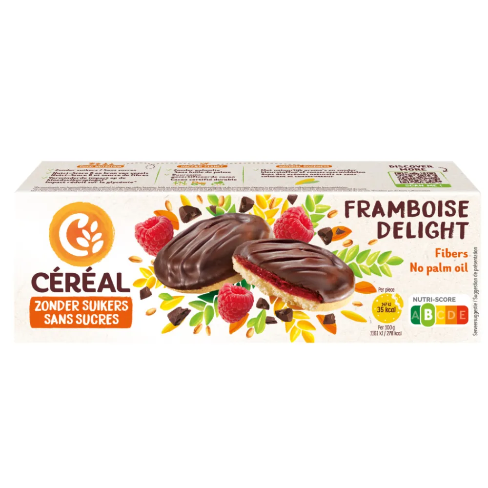 Discount 4x Zachte Koekjes Framboos Delight 140 gr Koek