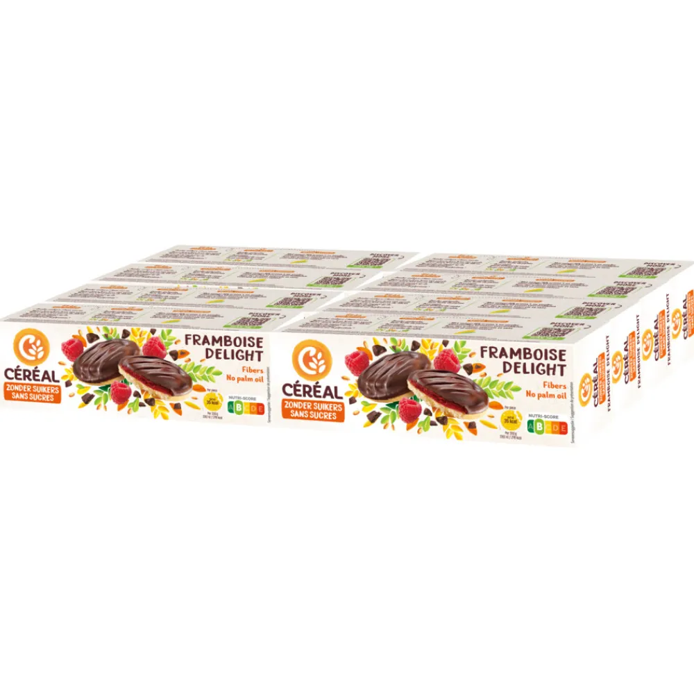 Clearance 8x Zachte Koekjes Framboos Delight 140 gr Koek