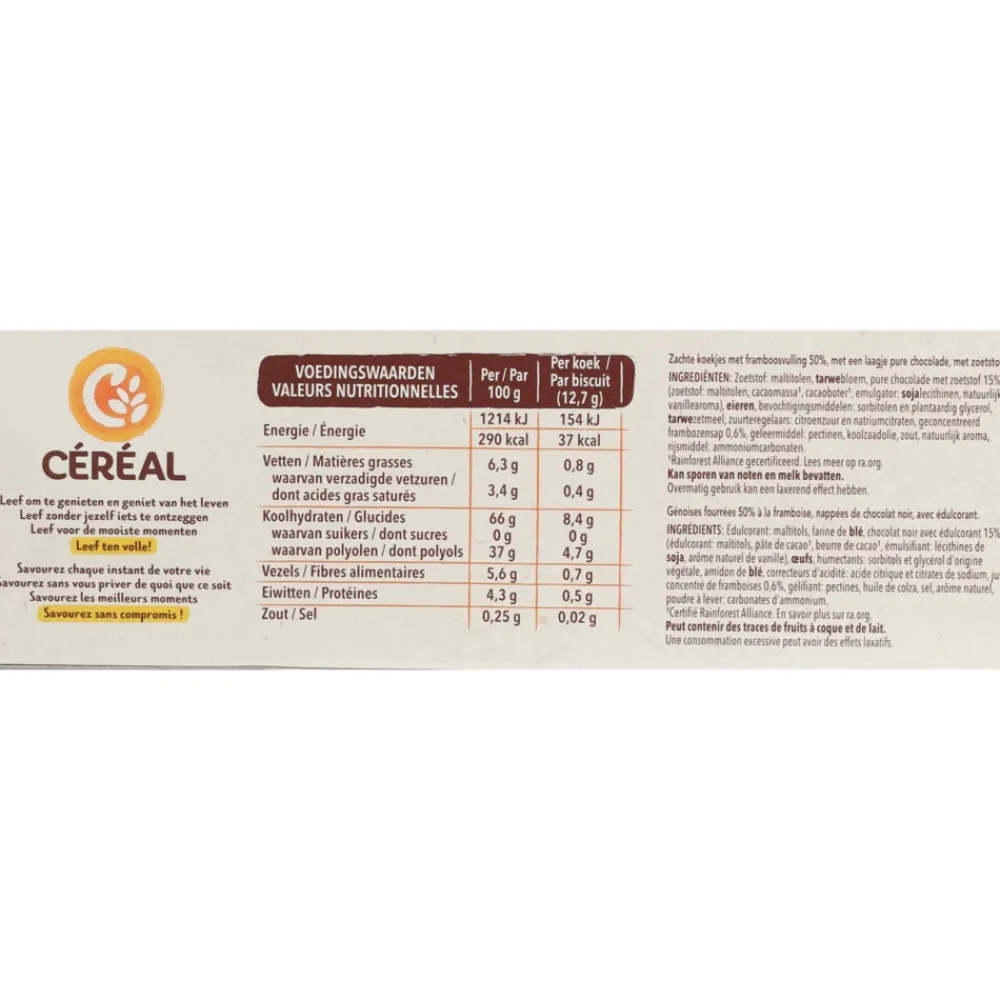 Clearance 8x Zachte Koekjes Framboos Delight 140 gr Koek