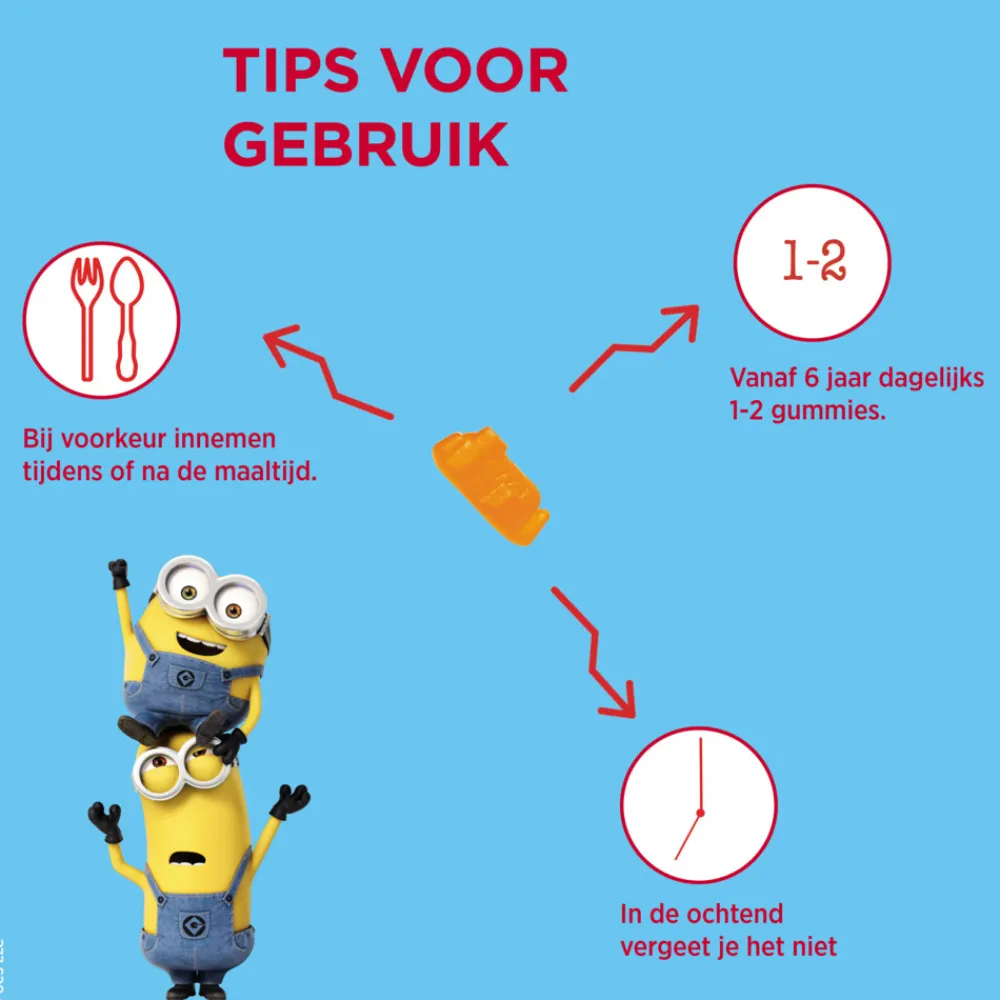 Vitaminen & Supplementen|Vitaminen Kind<Dagravit 2x Kids-Xtra Vitaminions Multivitaminen 6-12 jaar 60 gummies