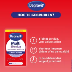 Multi Vitaminen En Mineralen<Dagravit 2x Multi Elke Dag 60 tabletten