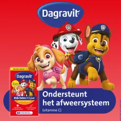 Vitaminen Kind|Multi Vitaminen En Mineralen<Dagravit 2x Multivitamine Kids Extra 3-5 Jaar Paw Patrol 60 Kauwtabletten