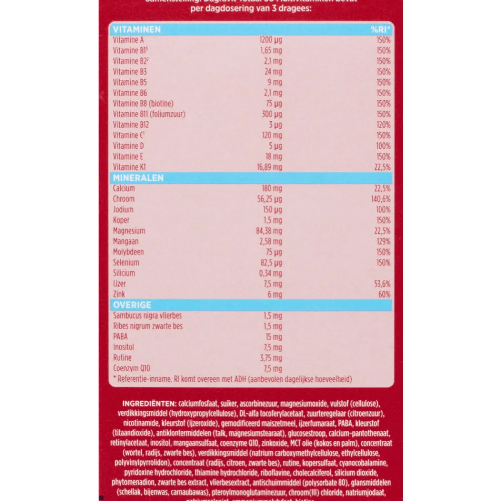 Multi Vitaminen En Mineralen<Dagravit 2x Totaal 30 500 stuks