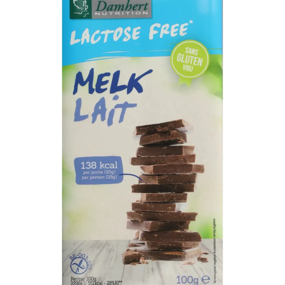 3x Chocoladereep Melk Glutenvrij en Lactosevrij 100 gr Chocolade
