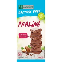 Chocolade<Damhert 3x Chocoladereep Praliné Glutenvrij en Lactosevrij 100 gr