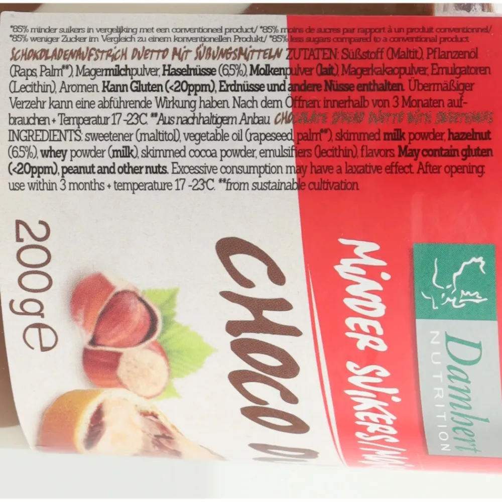 3x Chocopasta Duetto 200 gr^Damhert New