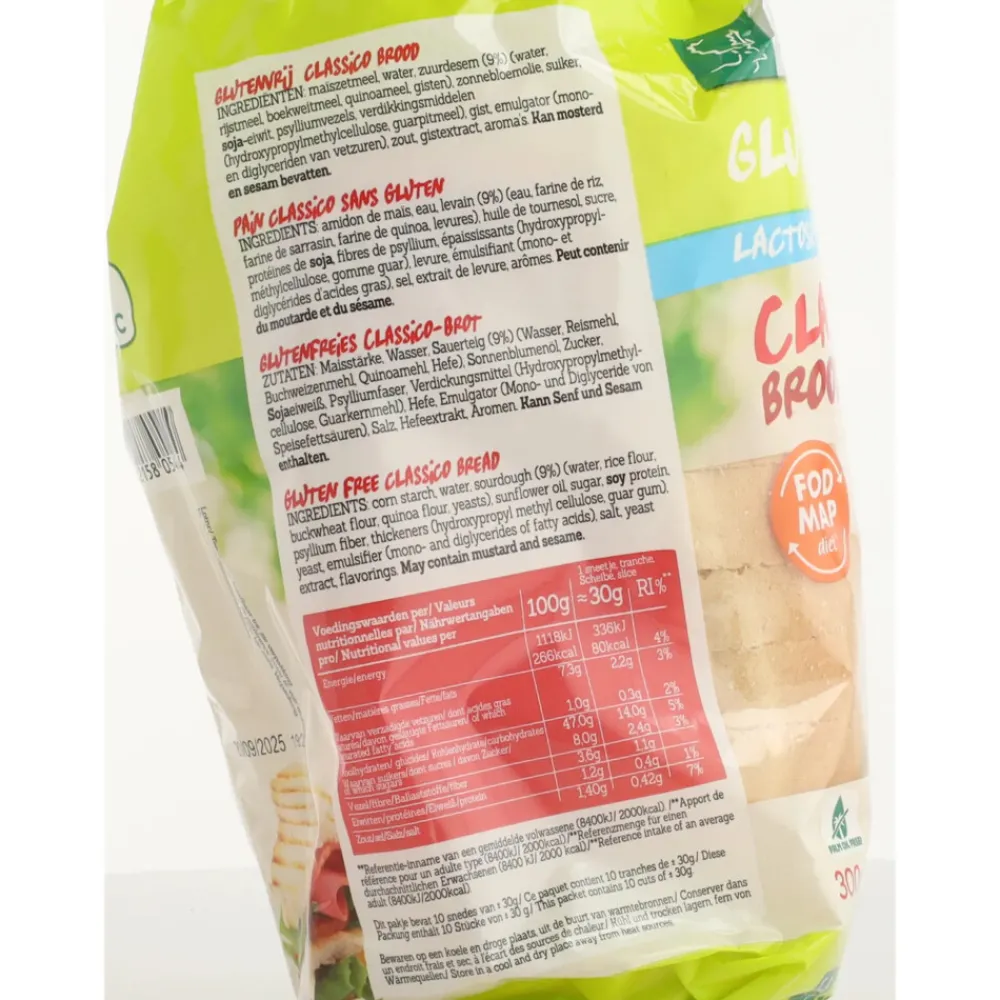 Brood & Crackers<Damhert 3x Classico Brood Glutenvrij Lactosevrij 300 gr