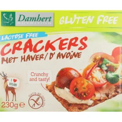 3x Crackers Haver Glutenvrij Lactosevrij 230 gr^Damhert Outlet