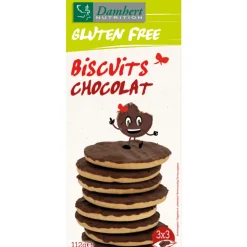 Glutenvrij|Snacks & Tussendoortjes<Damhert 3x Glutenvrij Biscuits Chocolat 112 gr