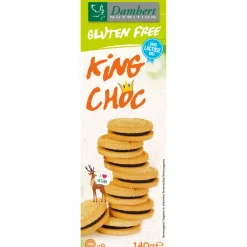 Glutenvrij|Snacks & Tussendoortjes<Damhert 3x Glutenvrij Koek King Choco 140 gr