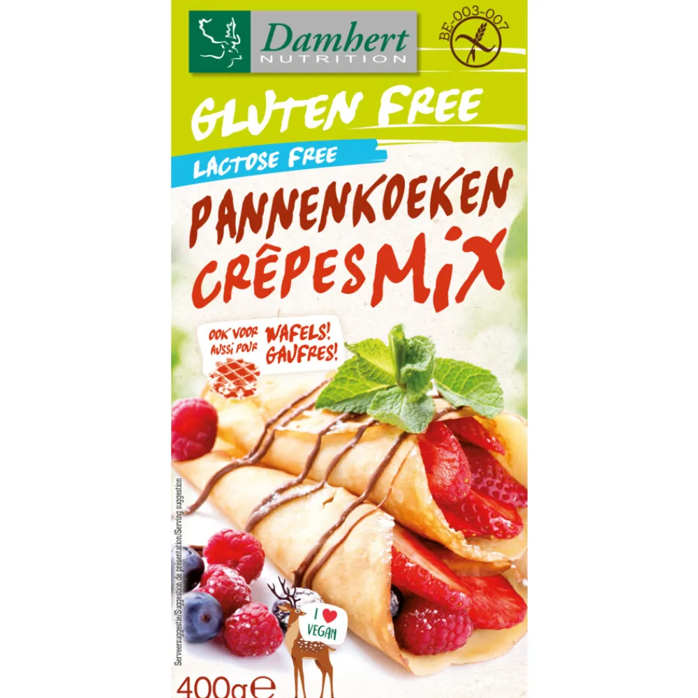 Bakken|Glutenvrij<Damhert 3x Glutenvrij Pannenkoekmix 400 gr