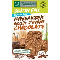 3x Haverkoekjes Chocolade Glutenvrij 165 gr^Damhert Outlet