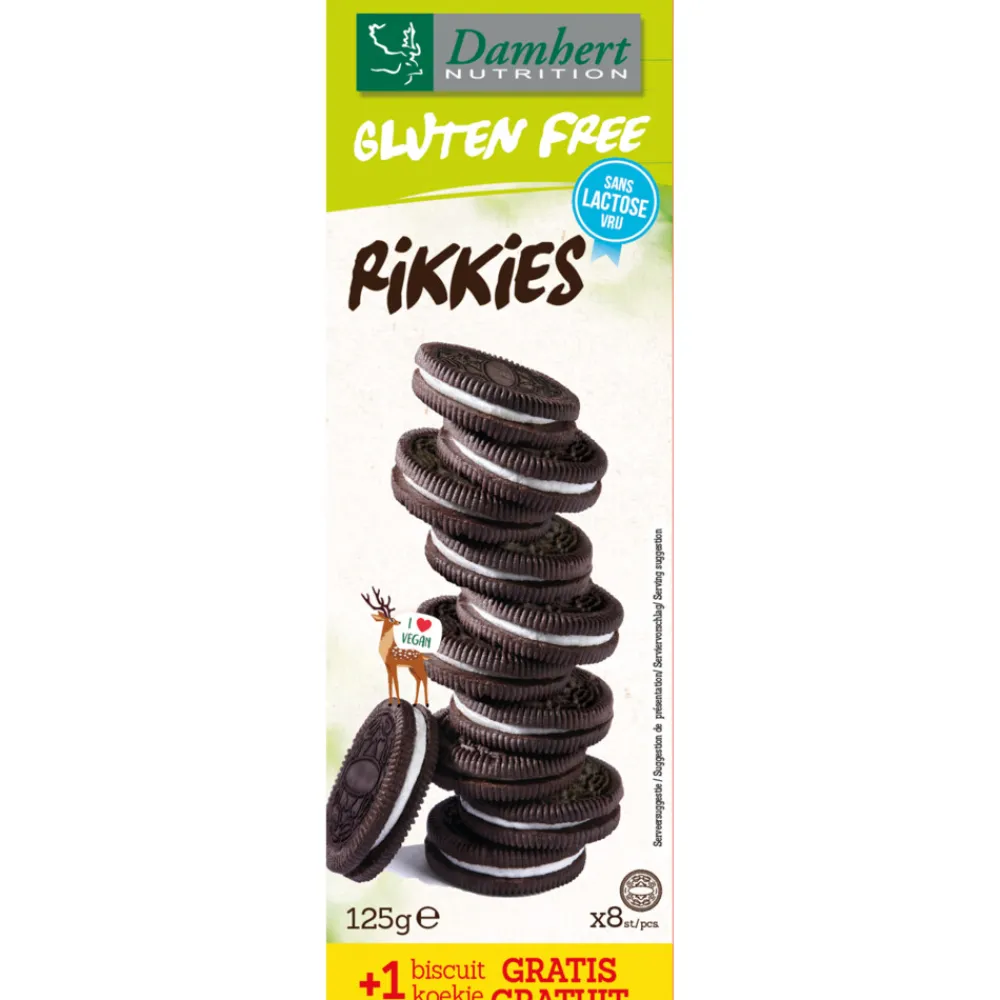 New 3x Koek Rikkies Glutenvrij Lactosevrij 125 gr Glutenvrij|Snacks & Tussendoortjes