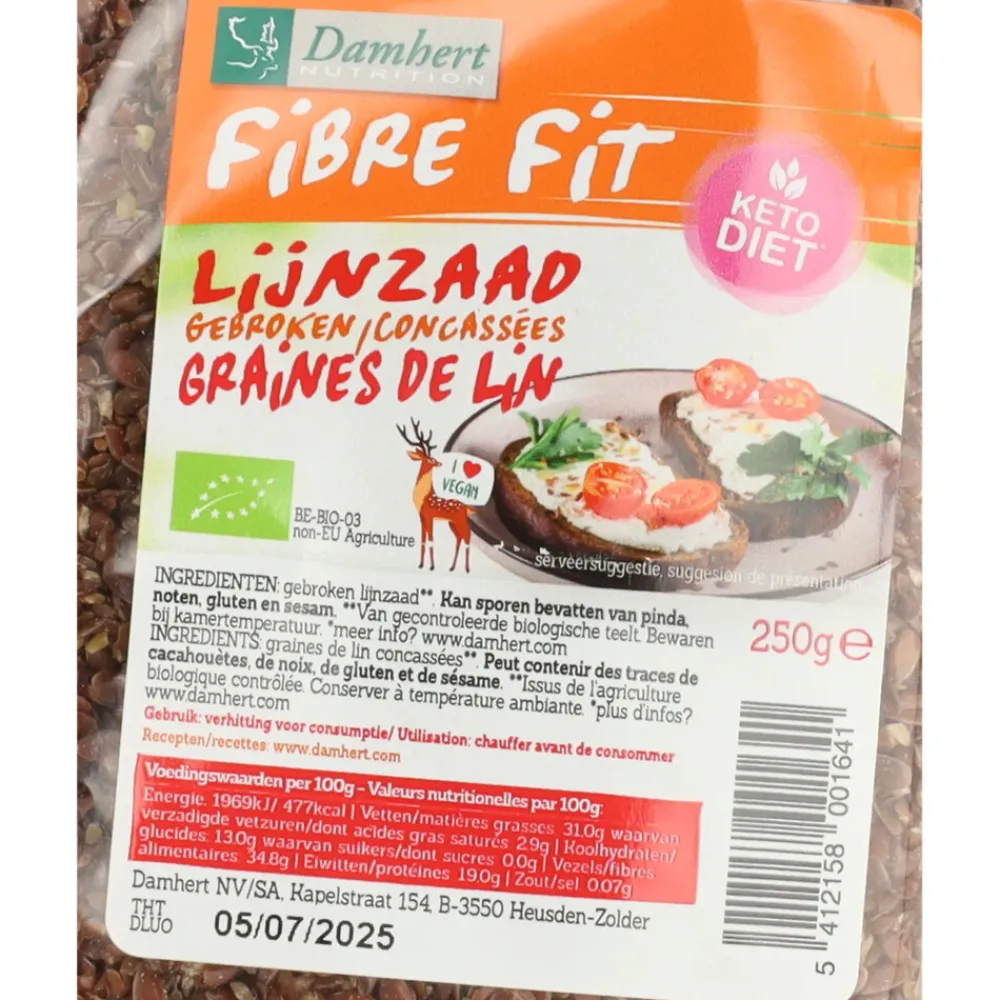 3x Lijnzaad Gebroken 250 gr^Damhert Discount