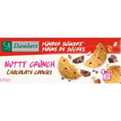 Koek<Damhert 3x Nutty Crunch Chocolate Cookies 120 gr