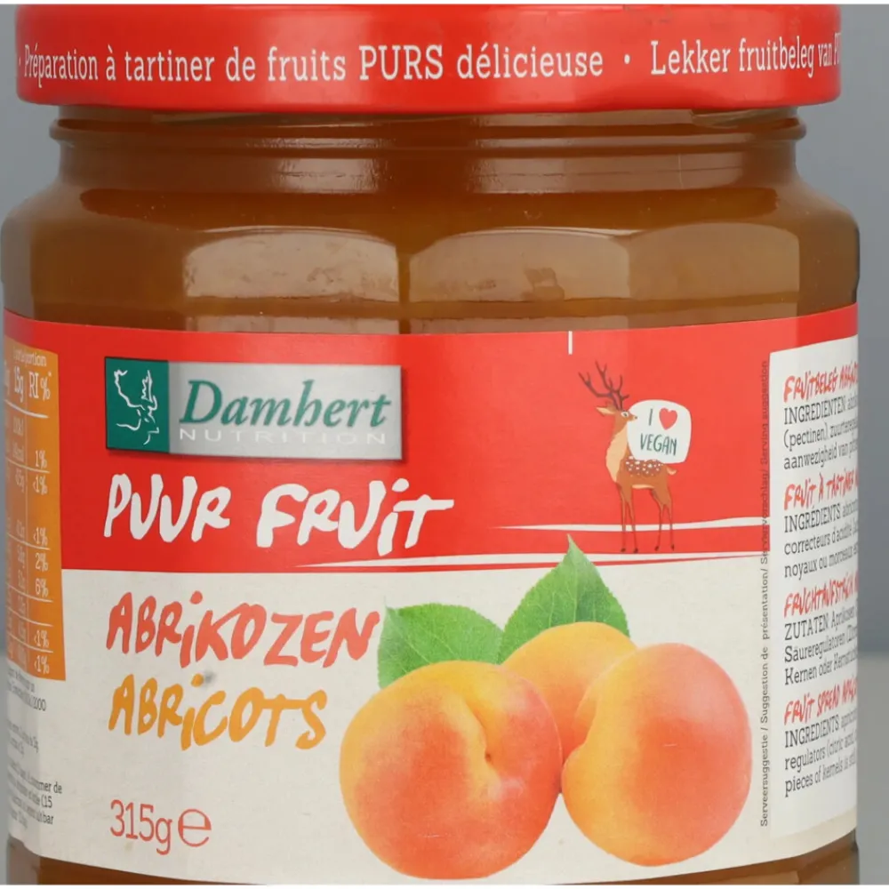 Clearance 3x Puur Fruit Confiture Abrikoos 315 gr Beleg