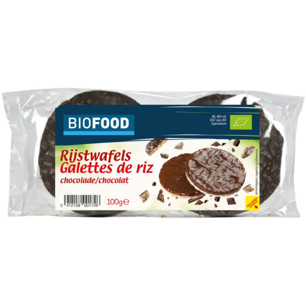 Snacks|Brood & Crackers<Damhert 3x Rijstwafel Chocolade BIO 100 gr