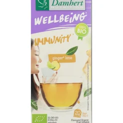 Thee<Damhert 3x Wellbeing Thee Weerstand Gember Limoen 20 stuks