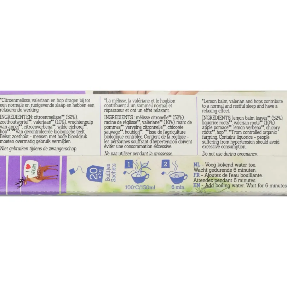 Sale 3x Wellbeing Thee Goede Nachtrust 20 stuks Thee