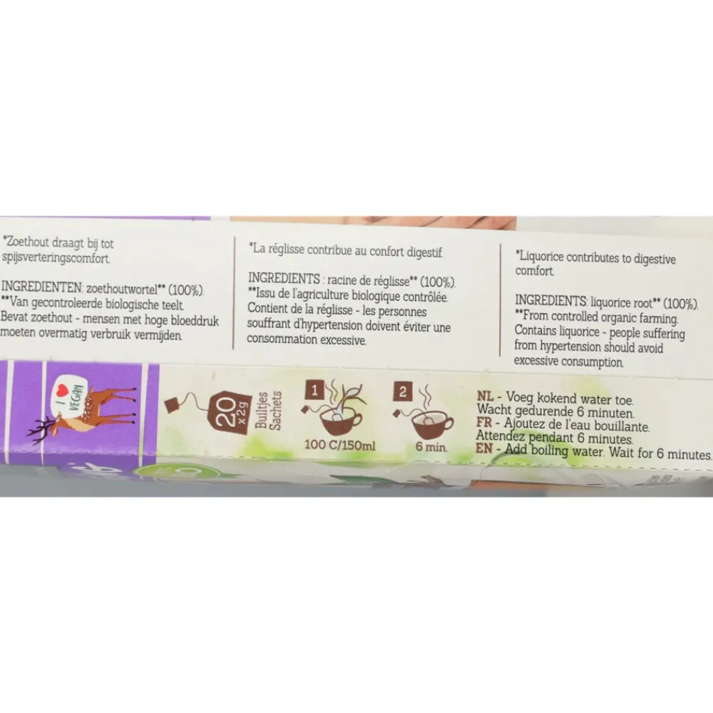 Hot 3x Wellbeing Thee Zoethout 20 stuks Thee