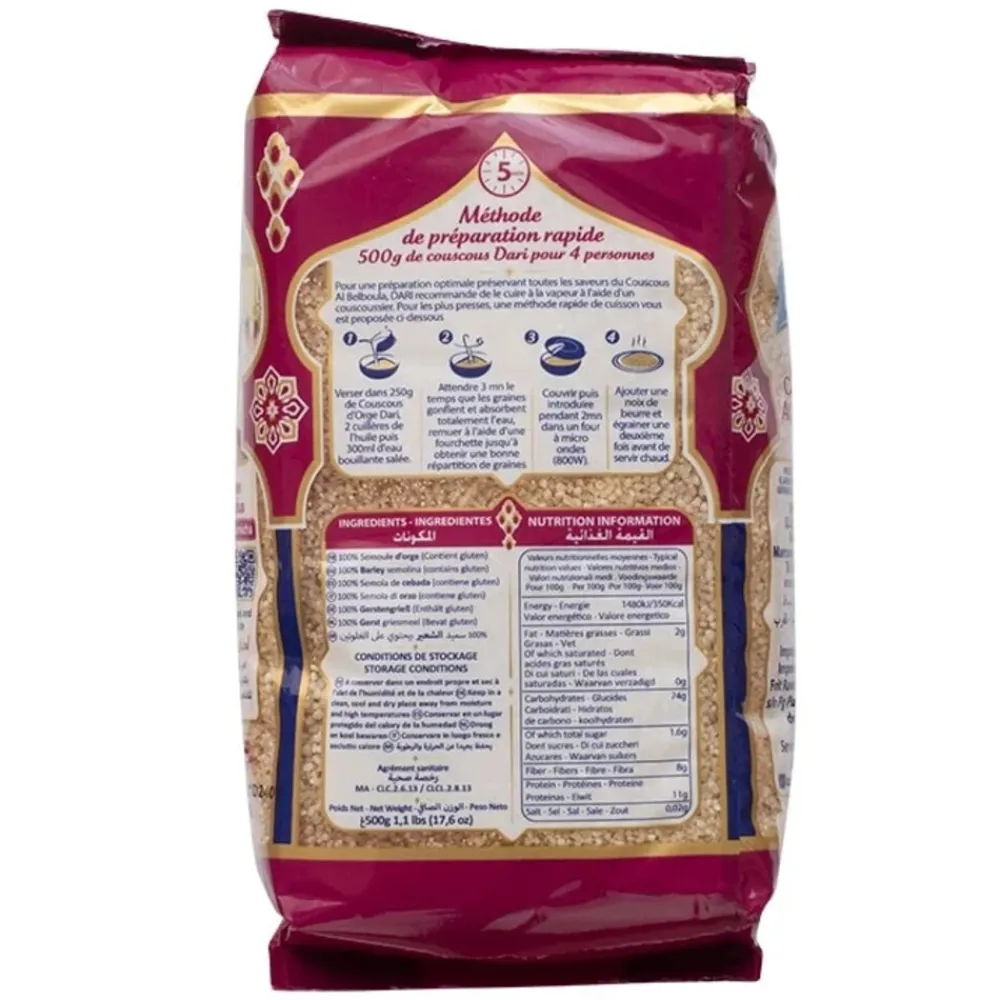 3x Couscous Gerst Belboula 500 gr^Dari Clearance