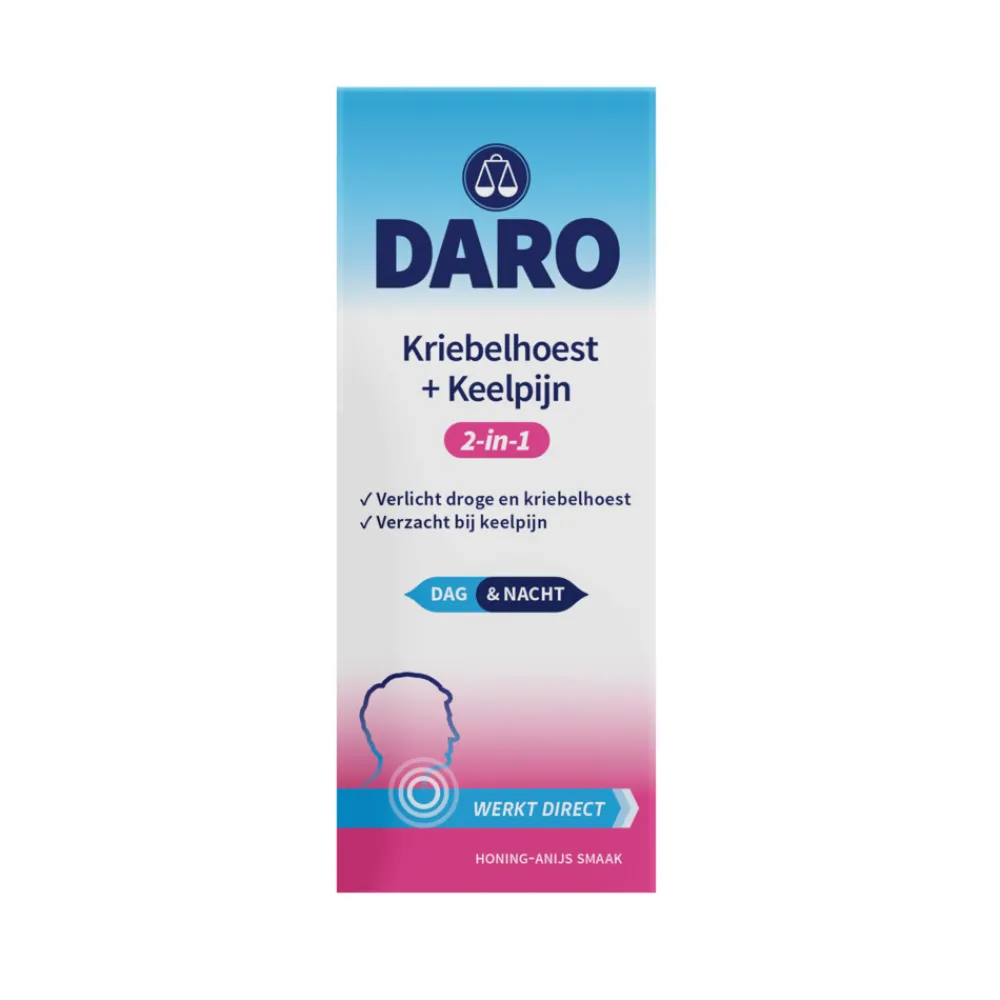 Luchtwegen & Keel<Daro 2x 2-in-1 Kriebelhoest + Keelpijn 150 ml
