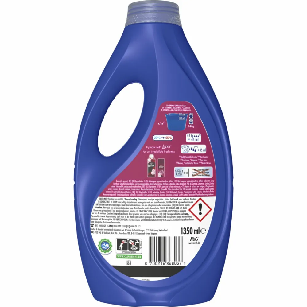 4x Vloeibaar Wasmiddel Jasmin & Rose de Mai 30 Wasbeurten 1350 ml^Dash Sale