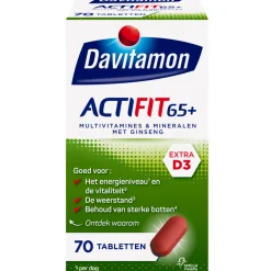 2x Actifit 65+ 70 tabletten Mineralen