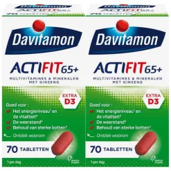 New 2x Actifit 50+ Omega-3 Visolie 90 capsules Mineralen