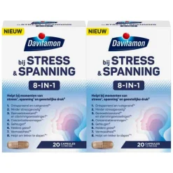 Rustgevend & Slapen<Davitamon 2x bij Stress & Spanning 20 capsules
