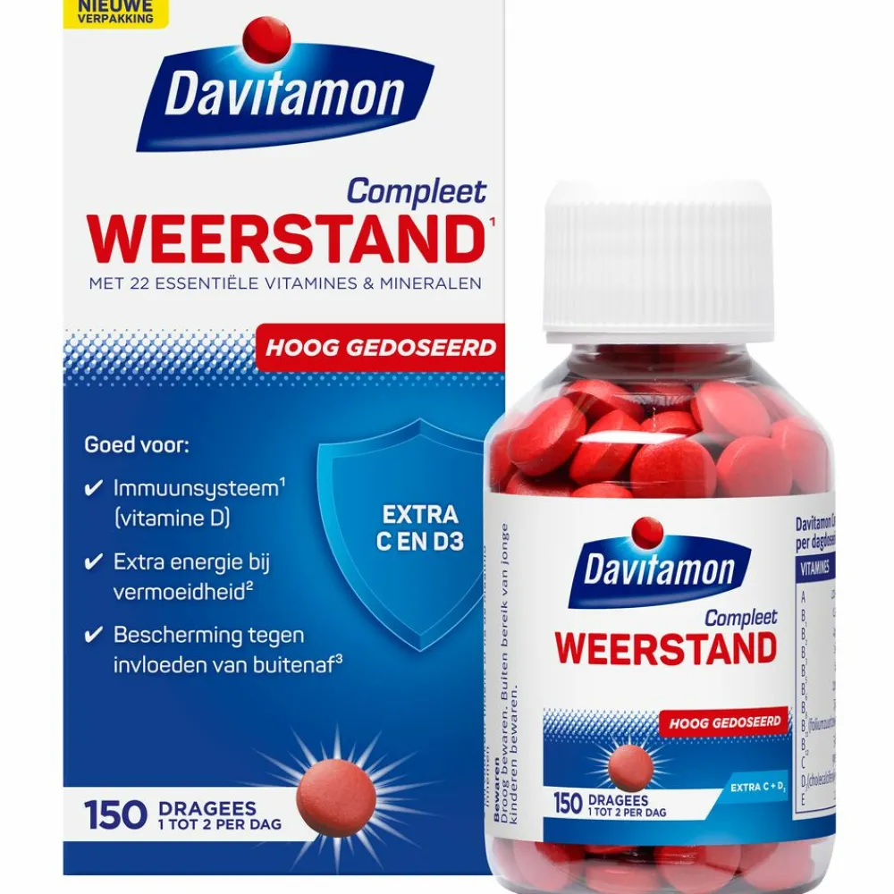 Best 2x Compleet Weerstand Hoog Gedoseerd 150 stuks Multi Vitaminen En Mineralen