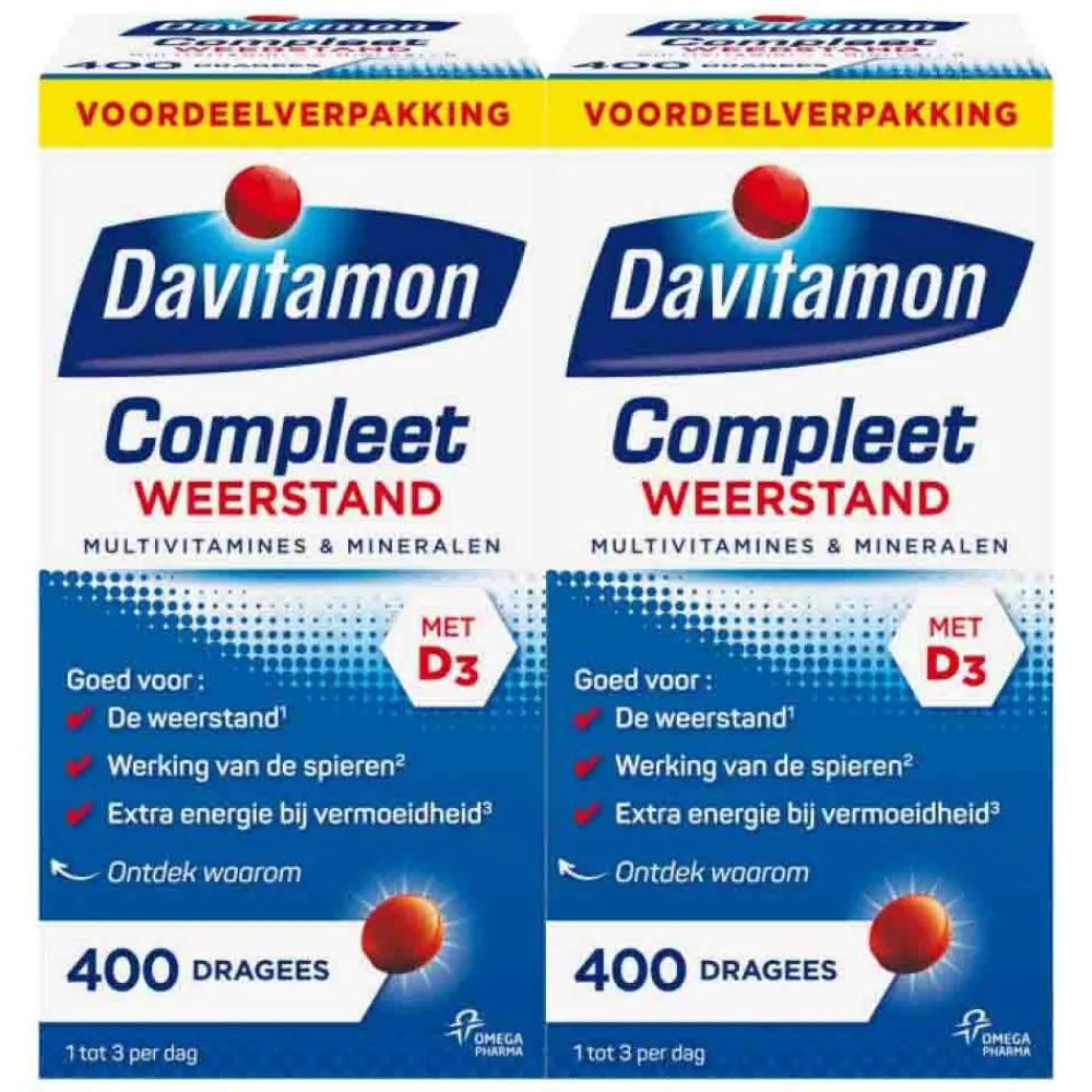 2x Compleet Weerstand 400 stuks^Davitamon New
