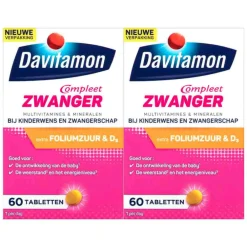 2x Compleet Zwanger 60 tabletten^Davitamon New
