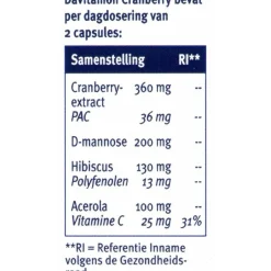Clearance 2x Cranberry 30 capsules Organen