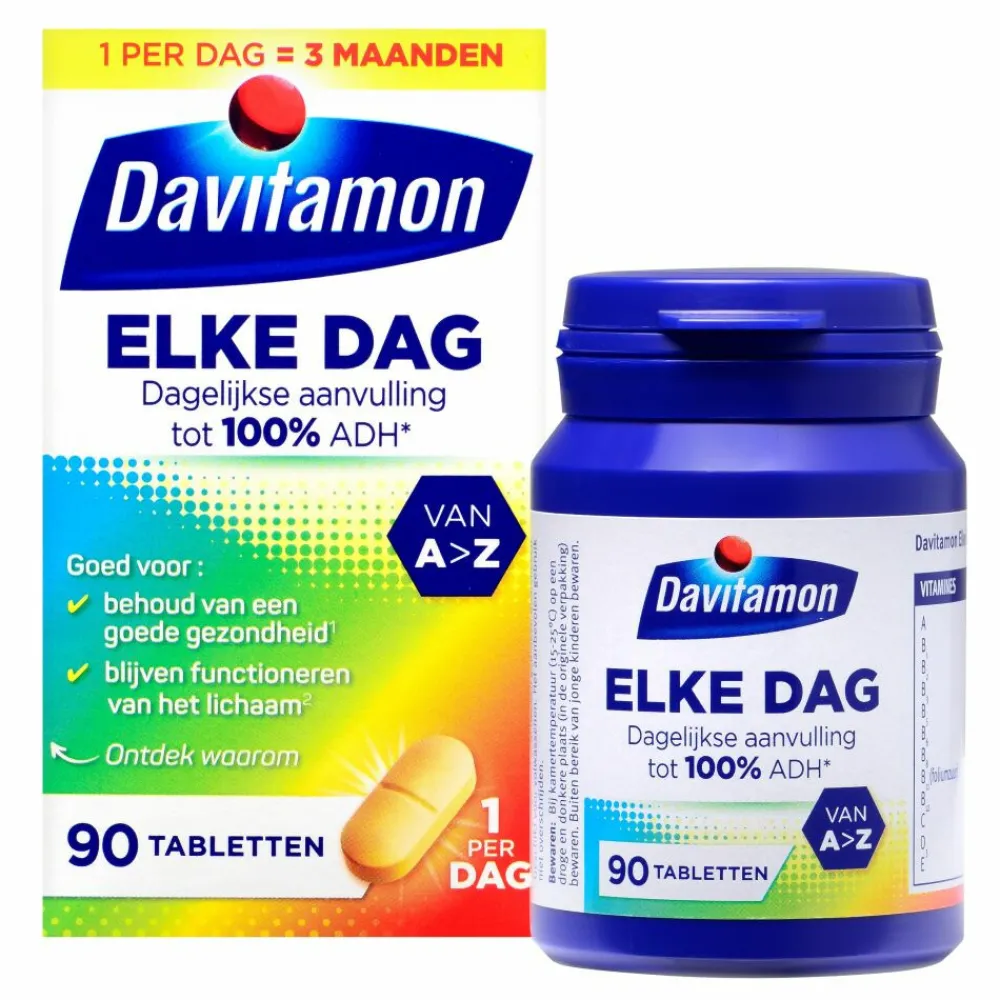 Online 2x Elke Dag 90 tabletten Multi Vitaminen En Mineralen