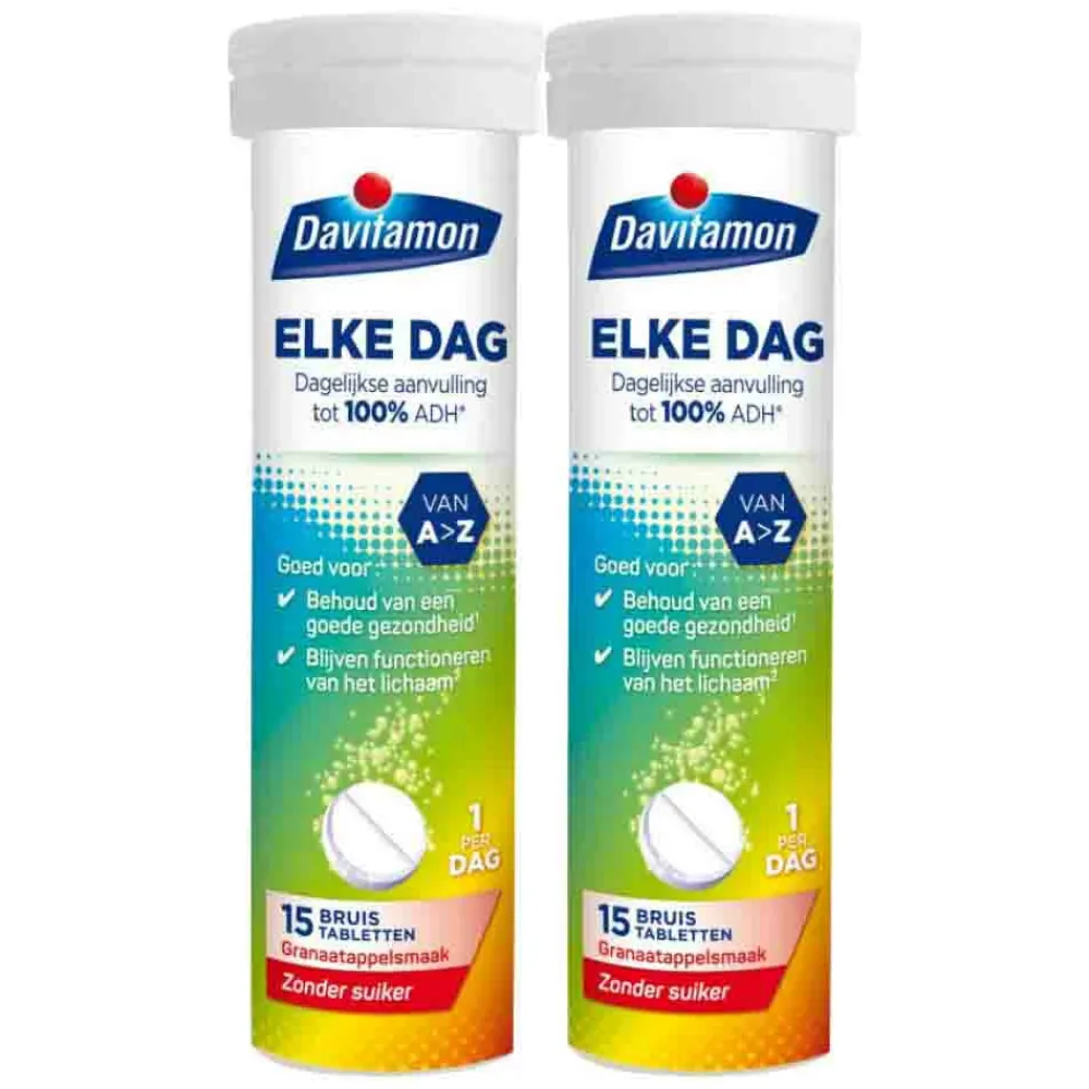 2x Elke Dag Bruis Granaatappel 15 stuks^Davitamon New
