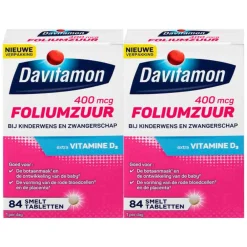 Vitaminen En Supplementen<Davitamon 2x Foliumzuur 84 smelttabletten