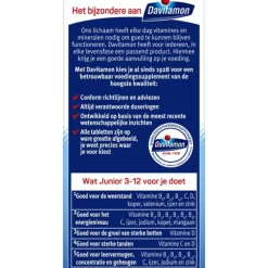 2x Junior 3+ Kauwvitamines Framboos 60 kauwtabletten^Davitamon Sale