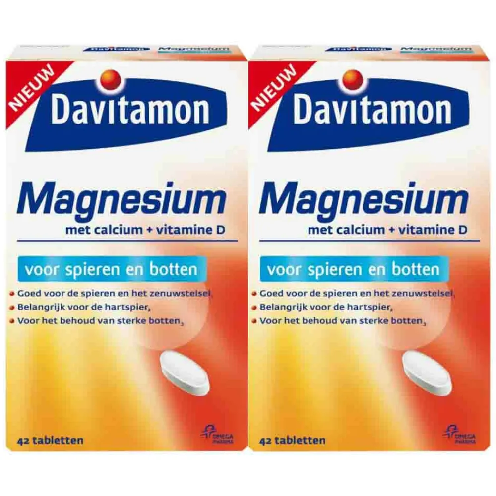 Hot 2x Magnesium Spieren en Botten 42 tabletten Mineralen