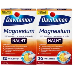 Online 2x Magnesium Voor de Nacht 30 tabletten Mineralen