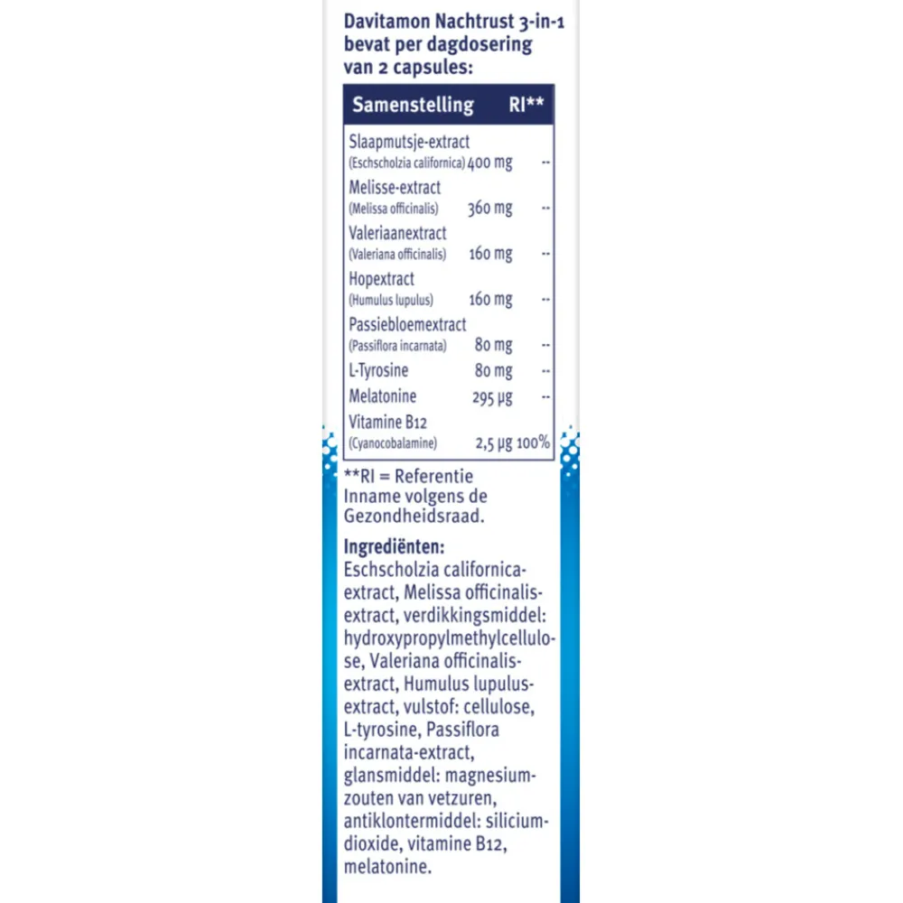 Clearance 2x Nachtrust 3-in-1 20 capsules Rustgevend & Slapen