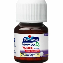 2x Vitamine D3 75mcg 75 smelttabletten Vitaminen
