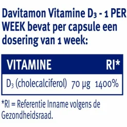 Vitaminen<Davitamon 2x Vitamine D Vegan 1 Per Week 24 capsules