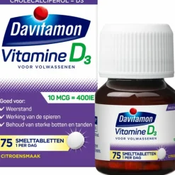 Sale 2x Vitamine D Volwassenen 75 smelttabletten Vitaminen