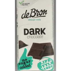 Chocolade<De bron 12x Suikervrije Tablet Stevia Puur 75 gr