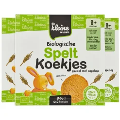Baby & Peutervoeding<de Kleine Keuken 3x Bio Speltkoekjes 150 gr