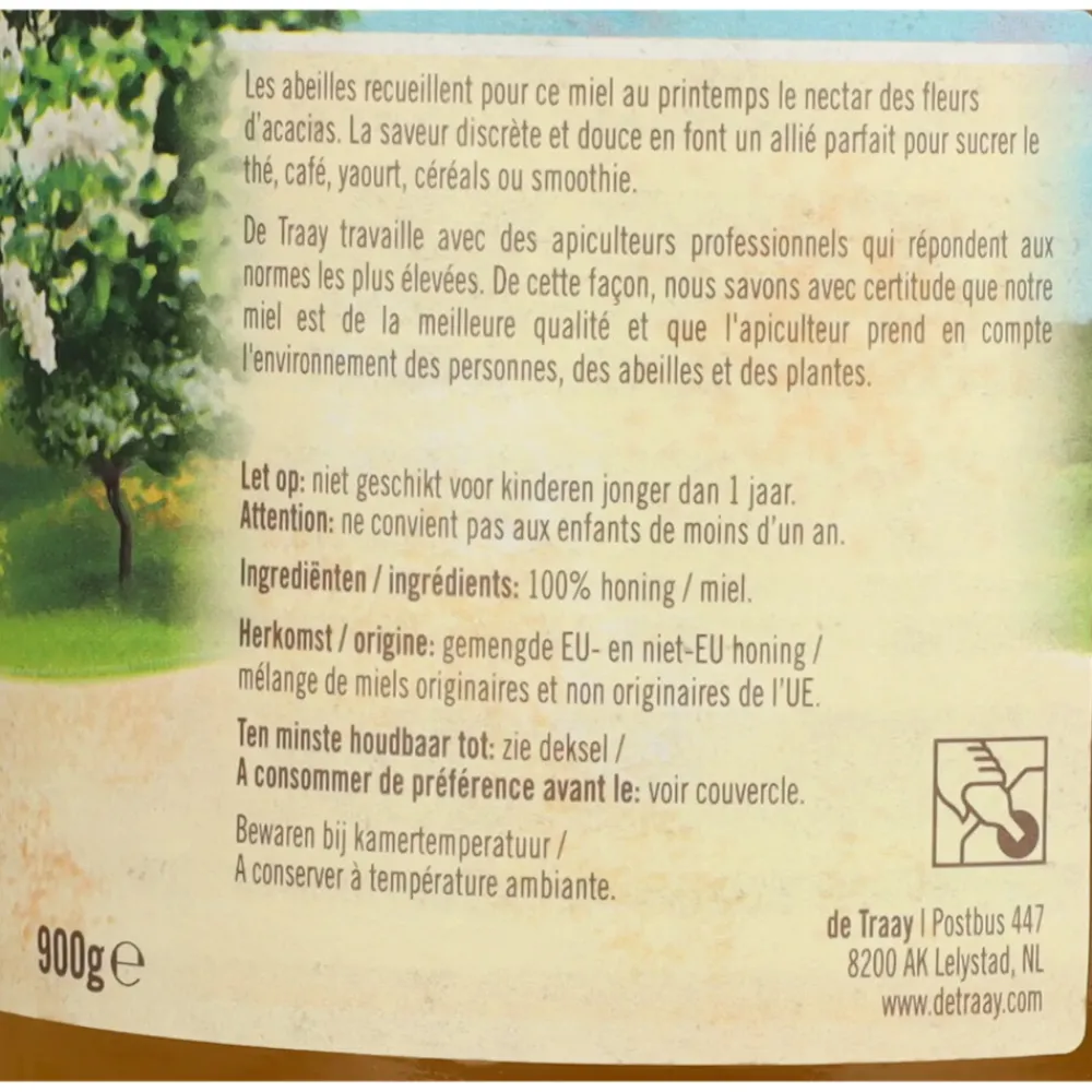 6x Honing Acacia 900 gr^De Traay Hot