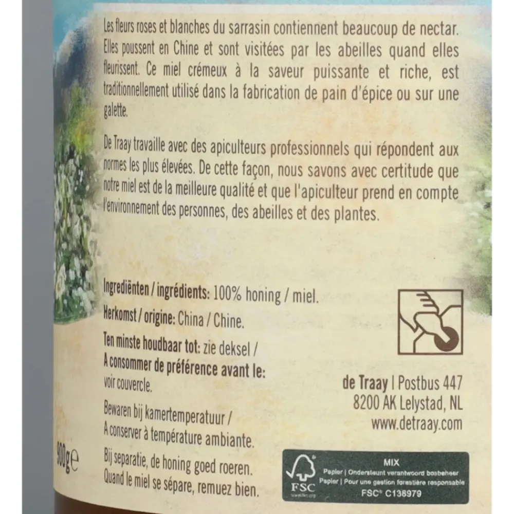 3x Honing Boekweit 900 gr^De Traay Clearance